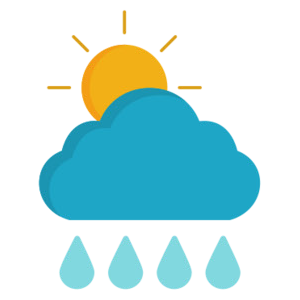 Mostly Sunny then Chance Rain Showers